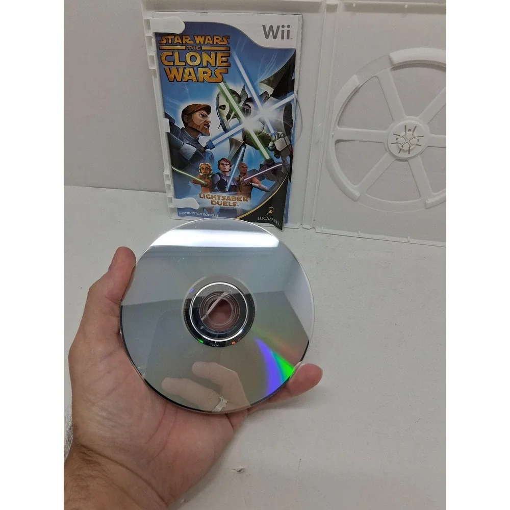 Star Wars The Clone Wars Lightsaber Duels Nintendo Wii LucasArts RVL-RLFE CIB